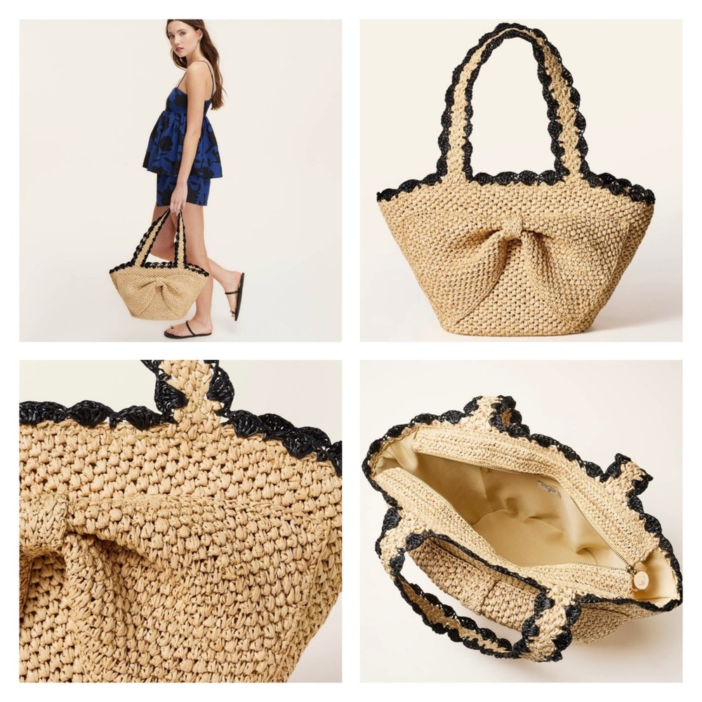 kate spade x Target Raffia Tote Bag NWT